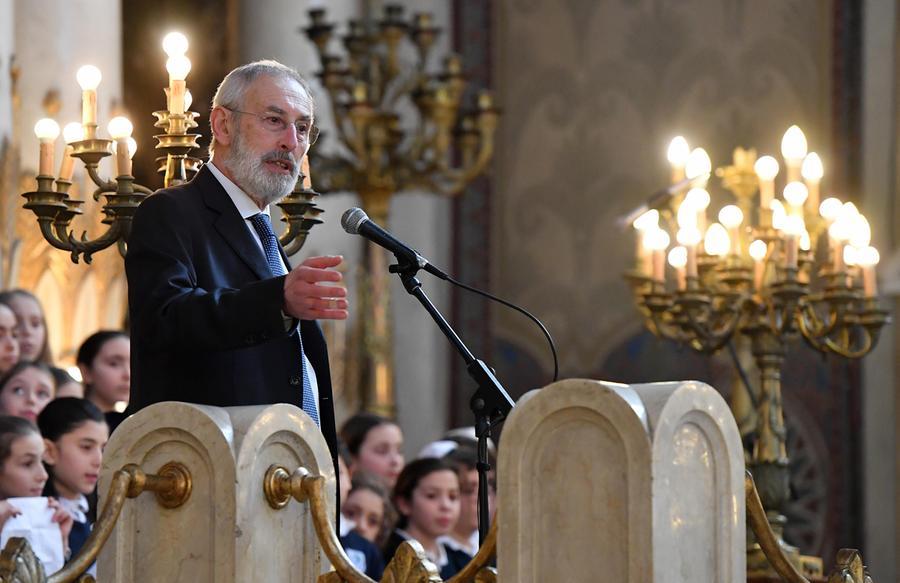Riccardo Di Segni, rabbino capo della comunità ebraica di Roma (foto Ansa)