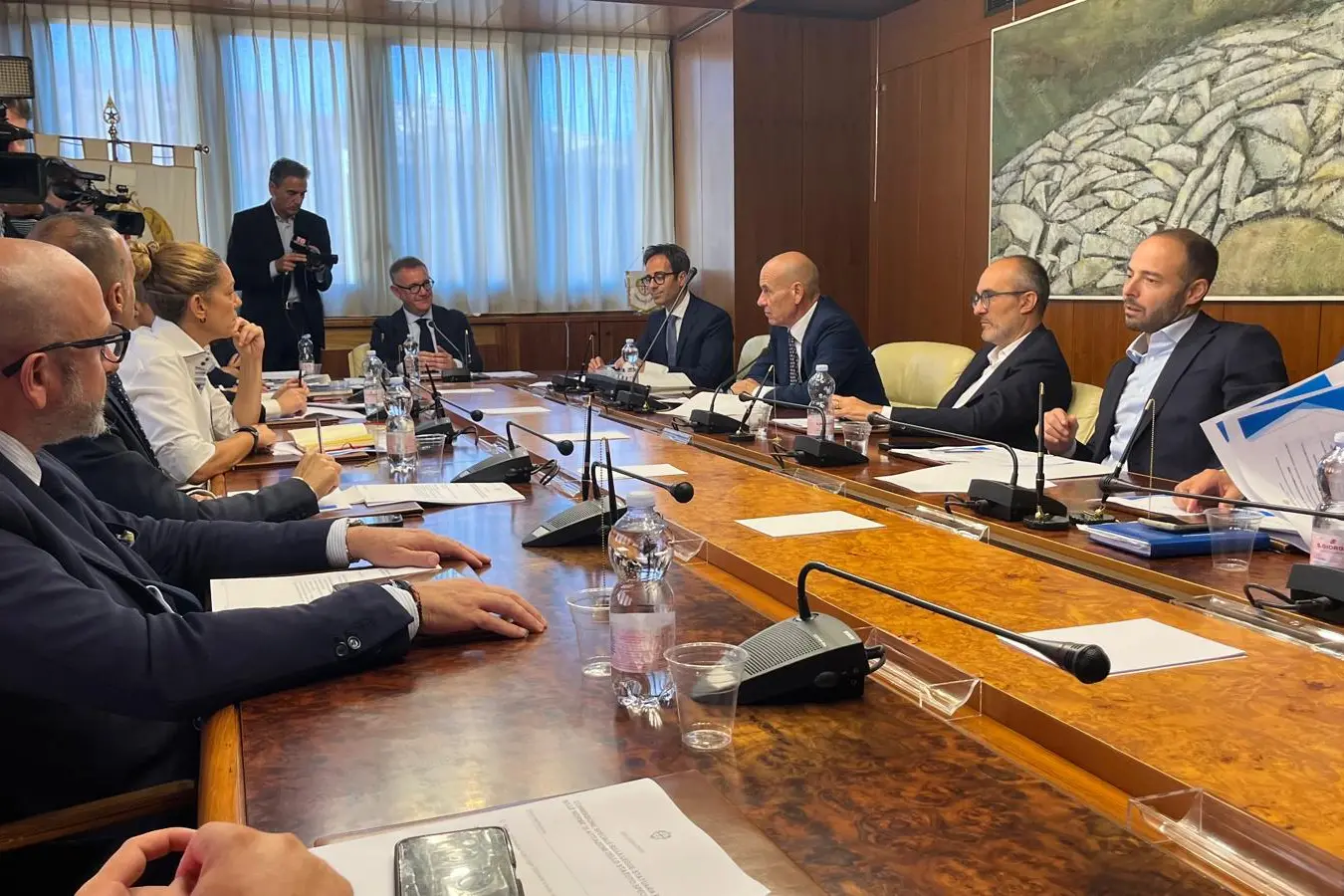La commissione speciale (foto Murgia)