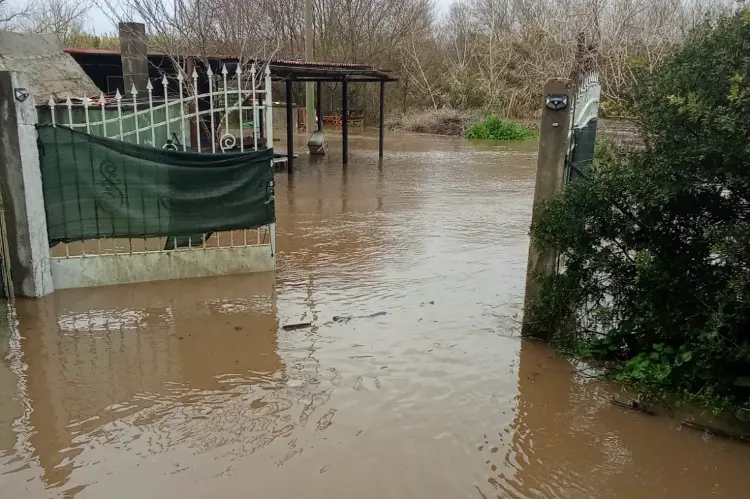 Agro allagato a Ponte Pizzinnu (foto Pala)