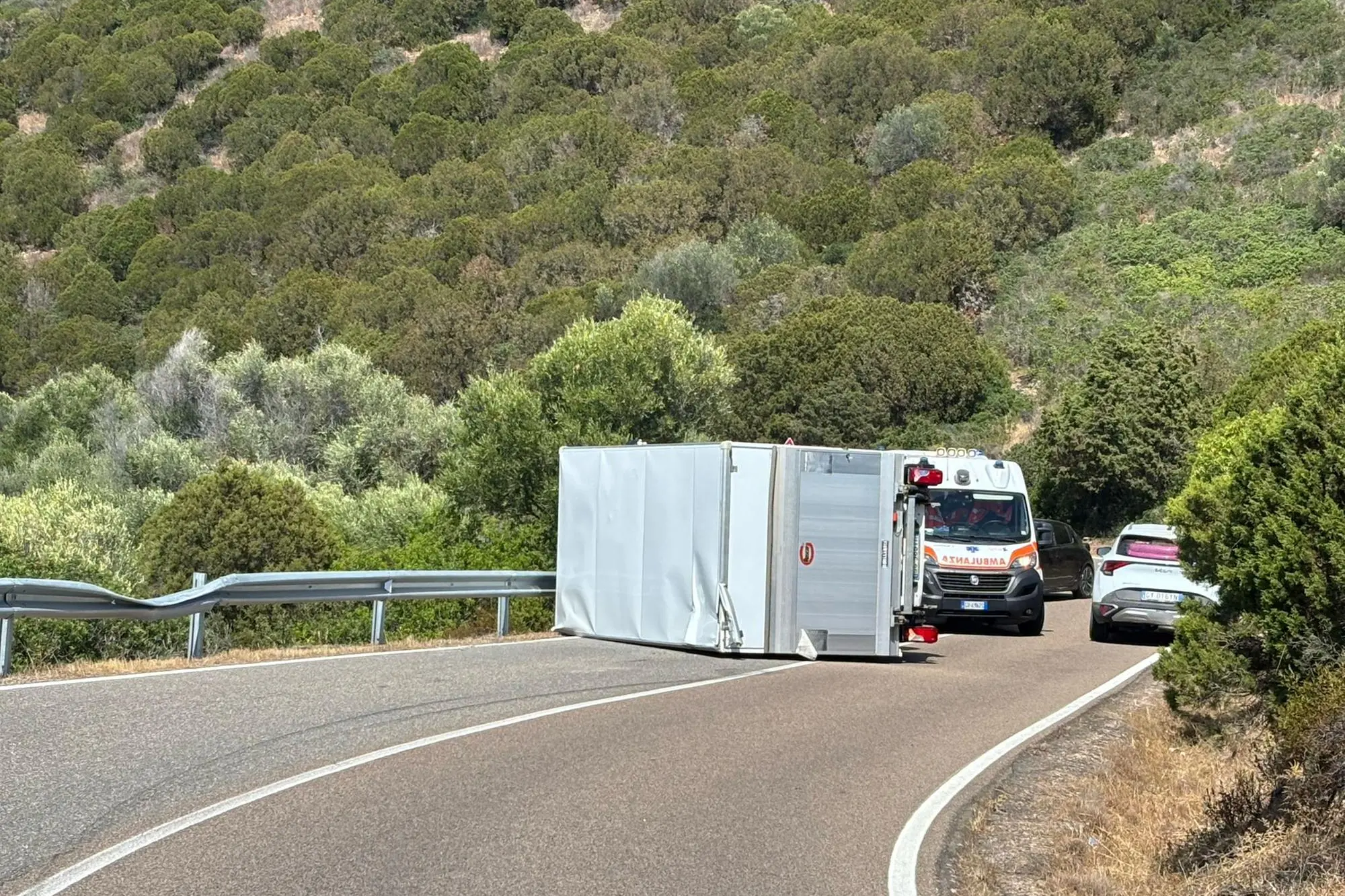 L'incidente lungo la sp 17