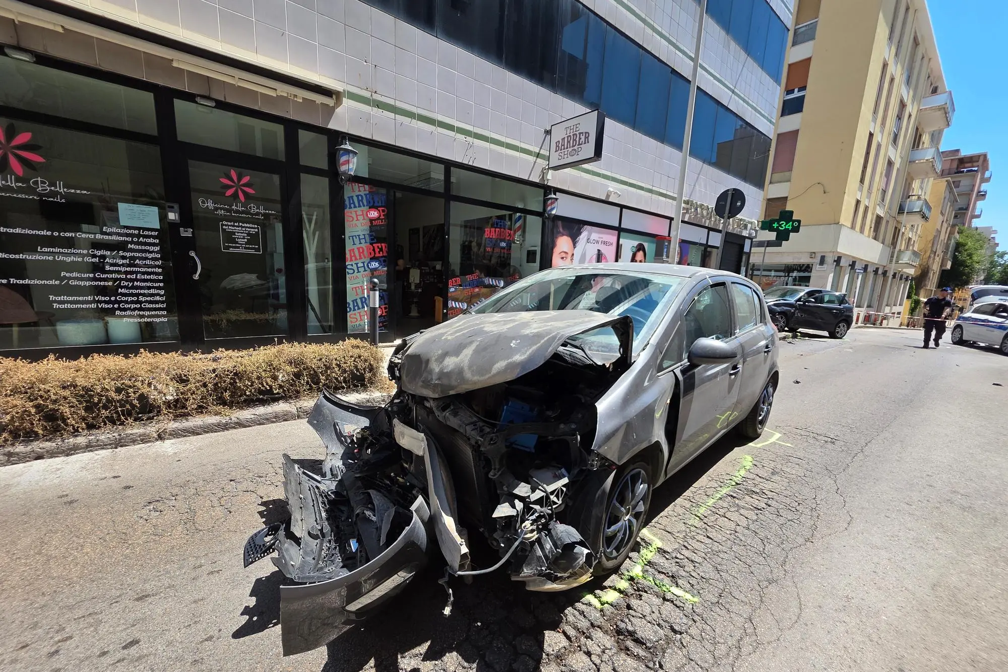 Auto distrutte dopo incidente