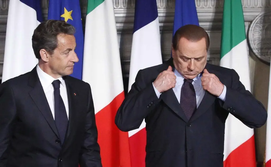 Con il Presidente francese Nicolas Sarkozy