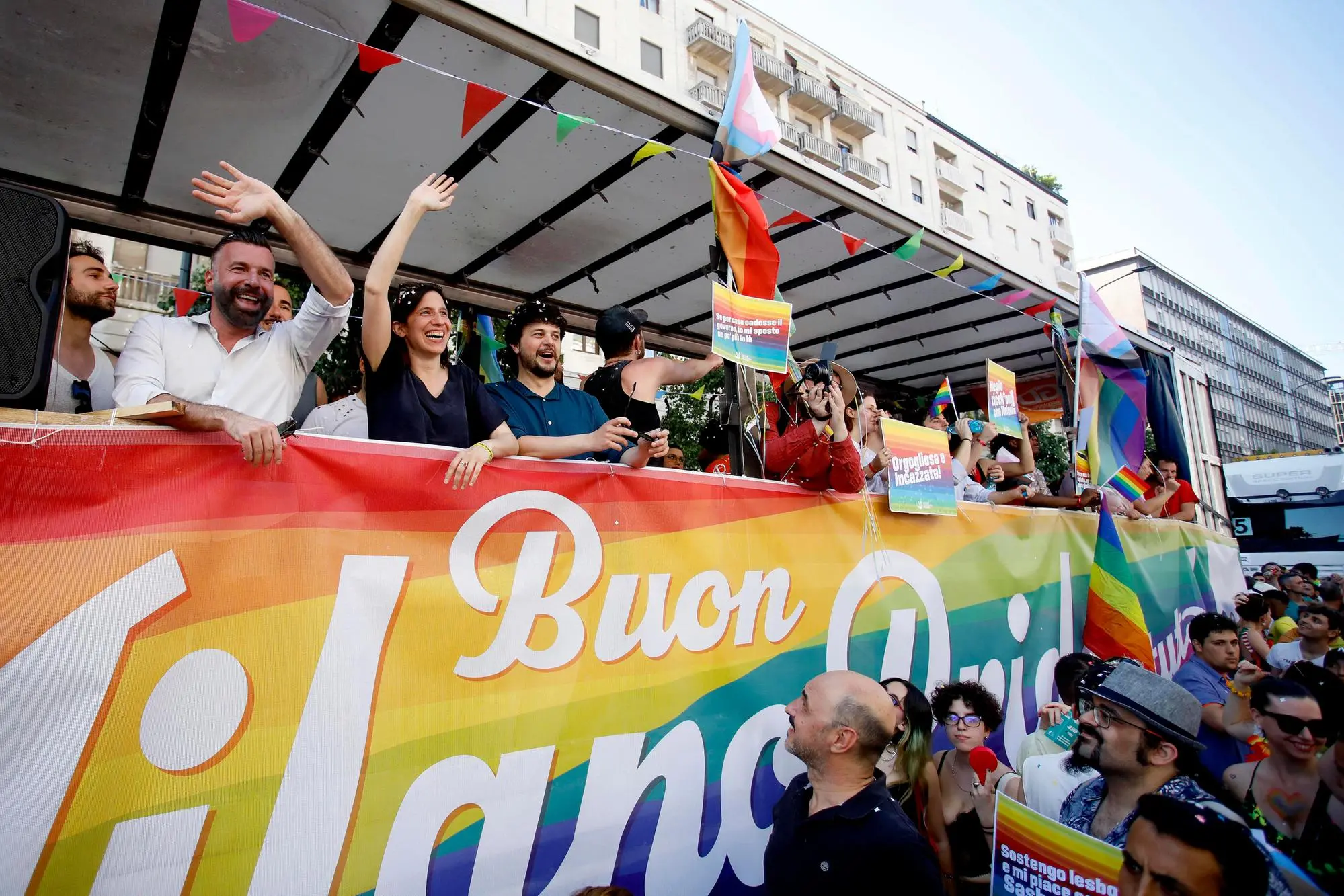 Elly Schlein al Milano Pride 2023 a Milano, 24 giugno 2023.ANSA/MOURAD BALTI TOUATI
