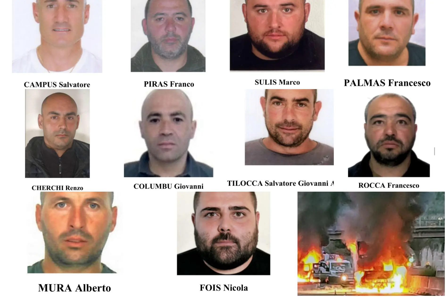I nomi e i volti degli arrestati