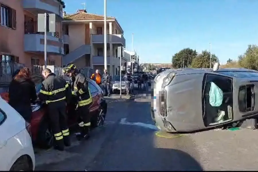 L'incidente in via Millelire (Foto: Floris)