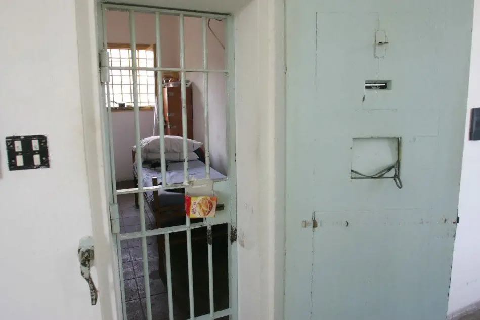 Una cella del carcere di Buoncammino