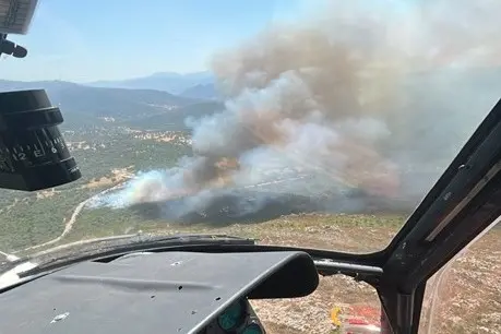 The Padru fire (Photo: Cfva)