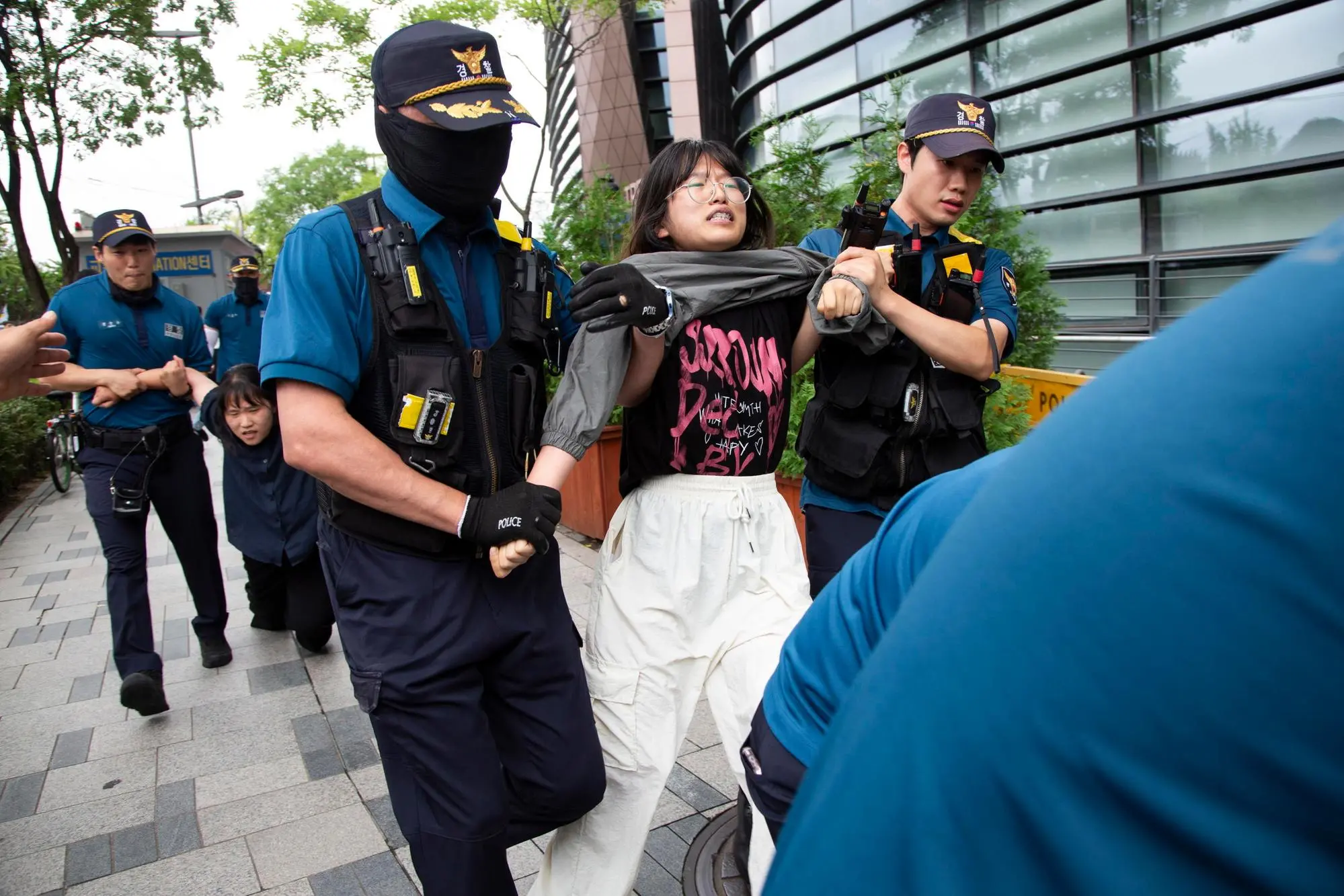 Le proteste a Seul (Ansa-Epa)