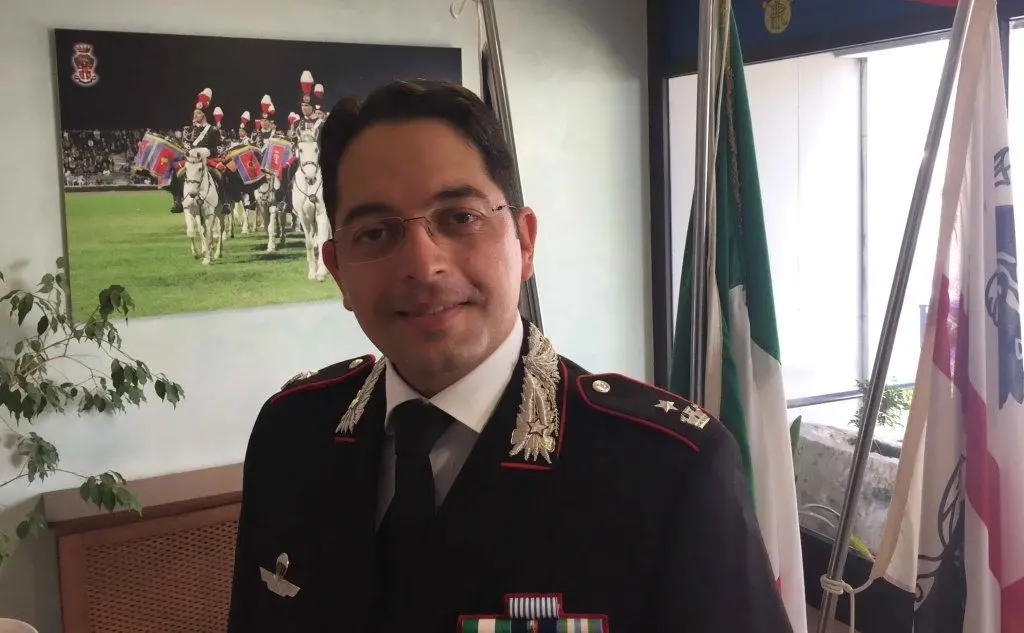 Il maggiore Vasaturo, nuovo comandante della Compagnia carabinieri di Cagliari