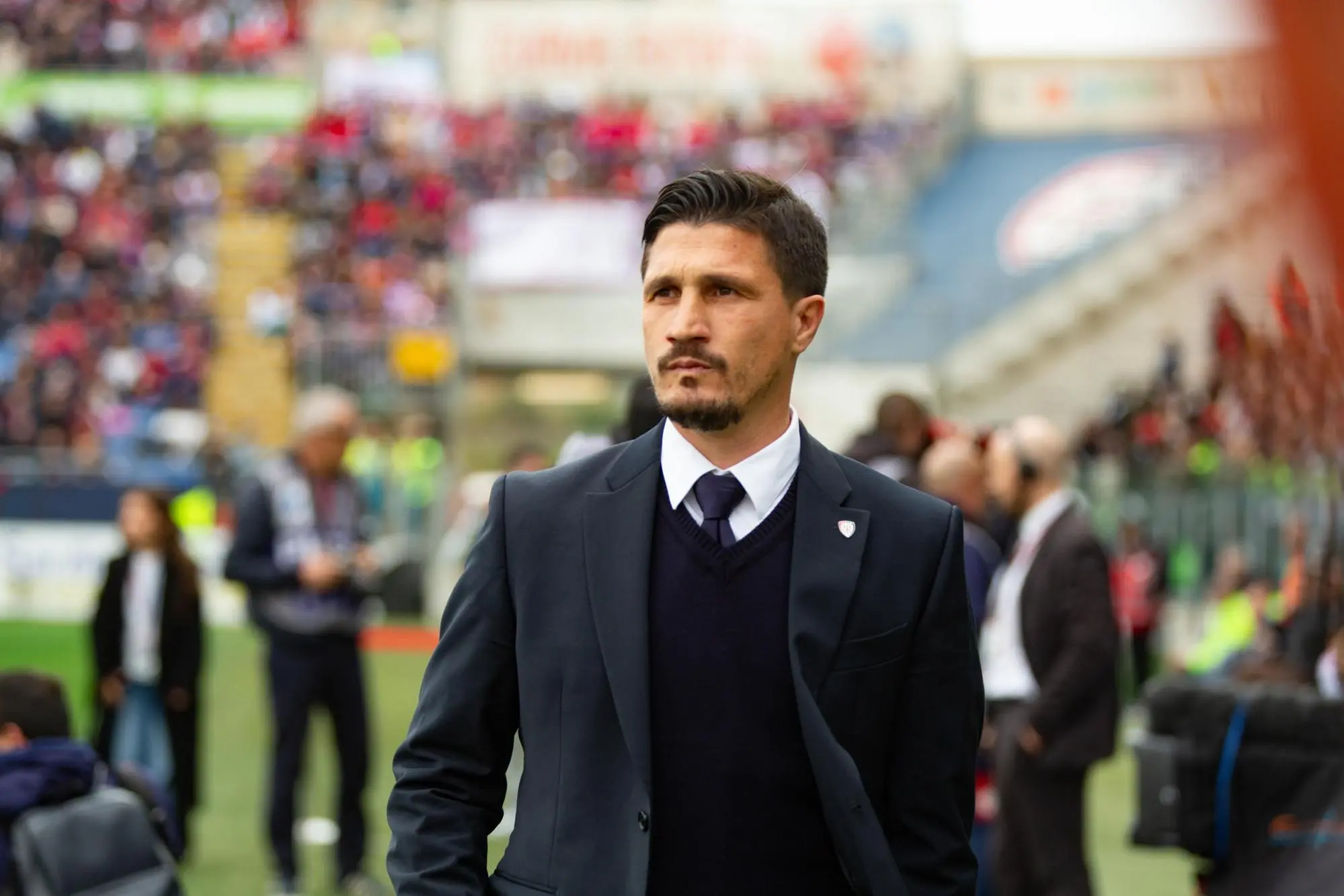 Fabio Pisacane, allenatore del Cagliari (foto Ansa)