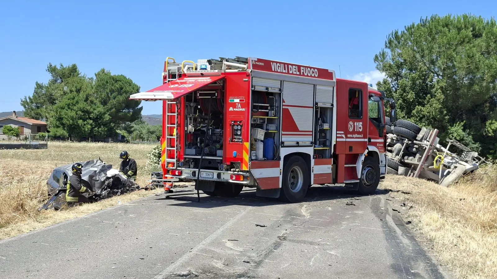 Incidente con un camion a San Gavino, morto automobilista