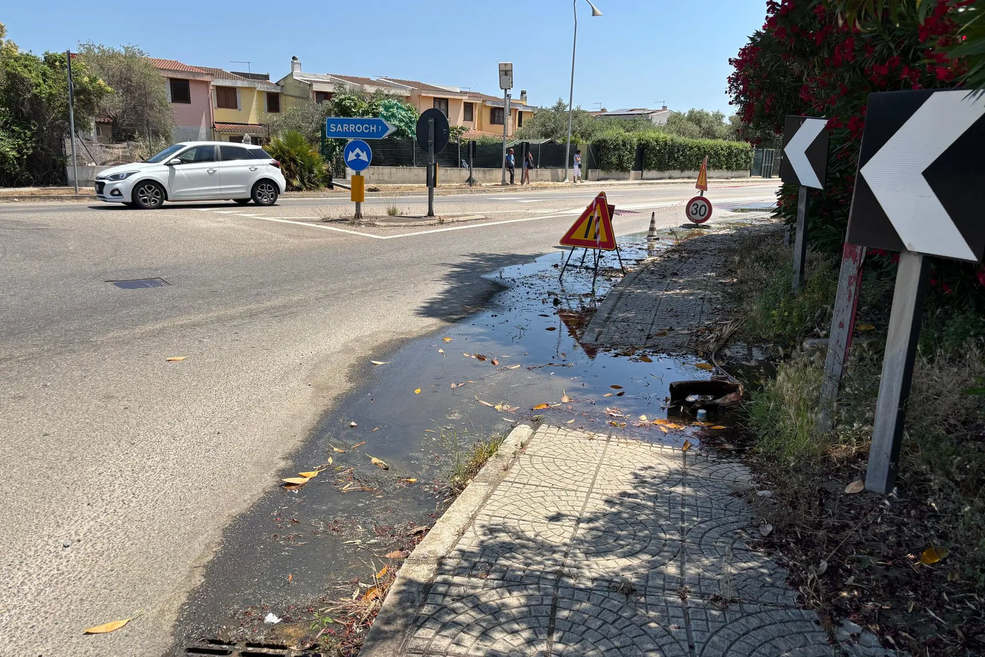 La perdita sulla Strada statale 195 (Murgana)