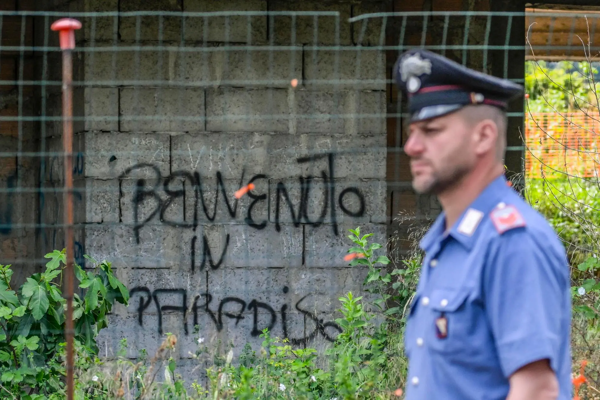 Il luogo del duplice omicidio (Ansa-Fusco)