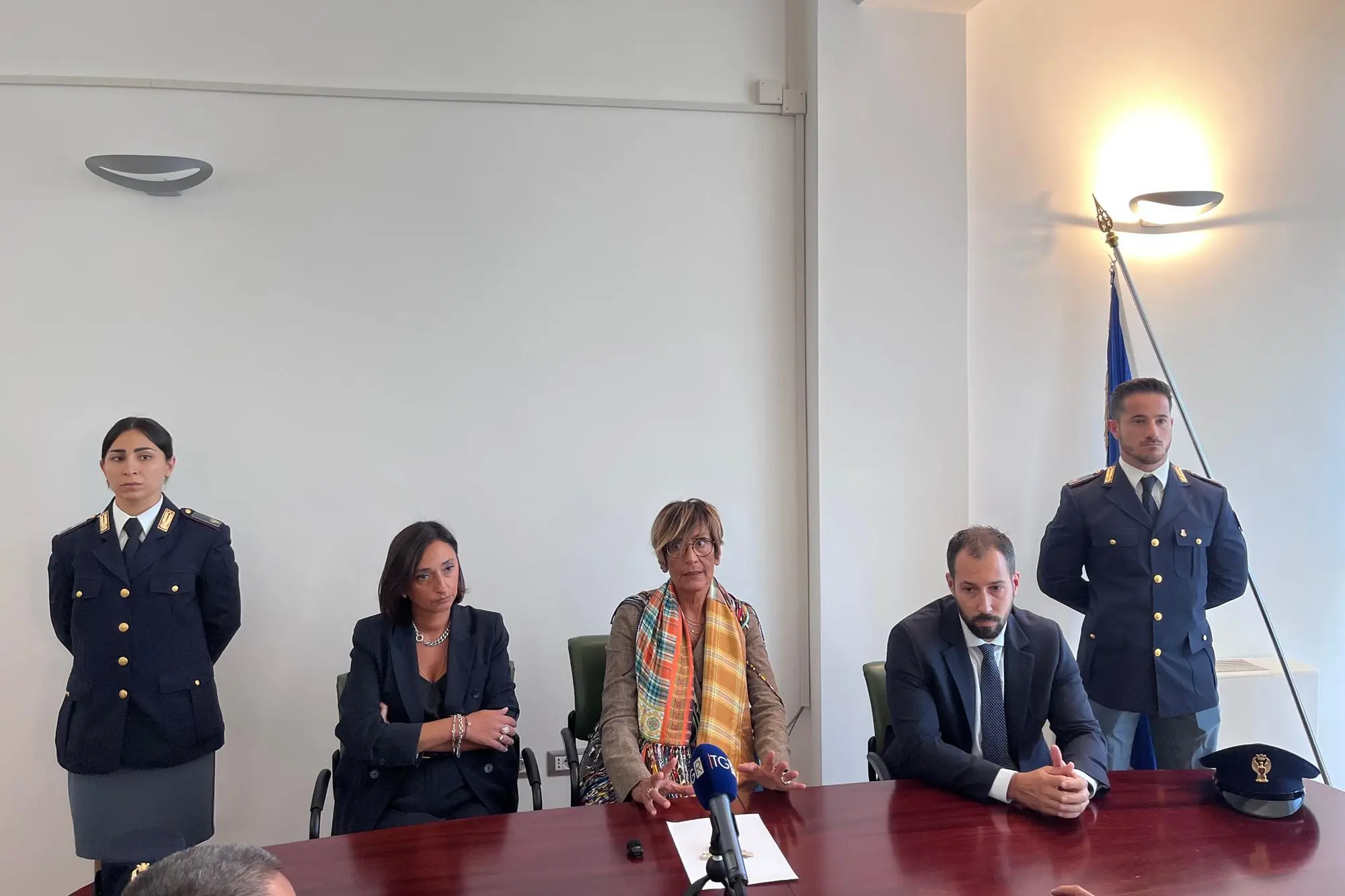 La conferenza stampa degli inquirenti in Procura