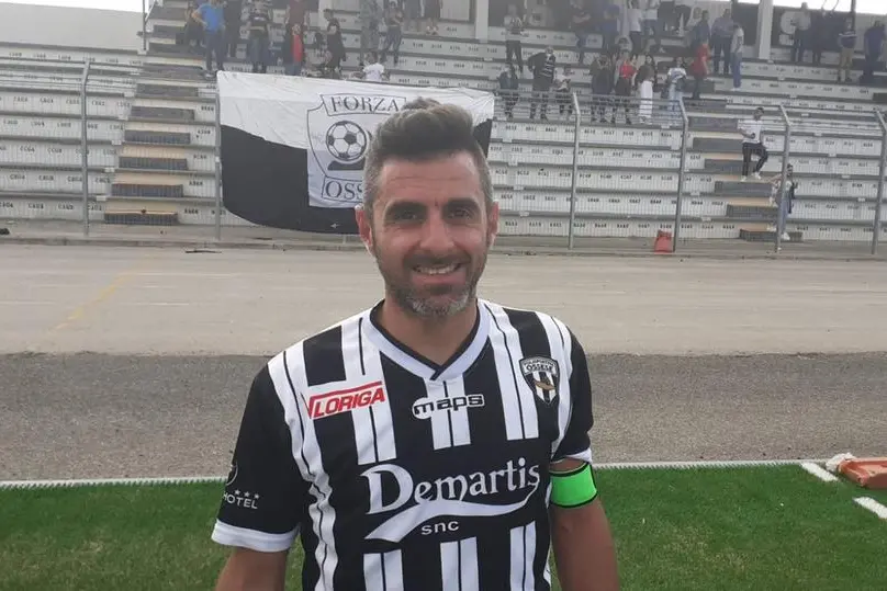 Marco Contini, 35 anni, centrocampista dell'Ossese (foto L'Unione Sarda - Tellini)