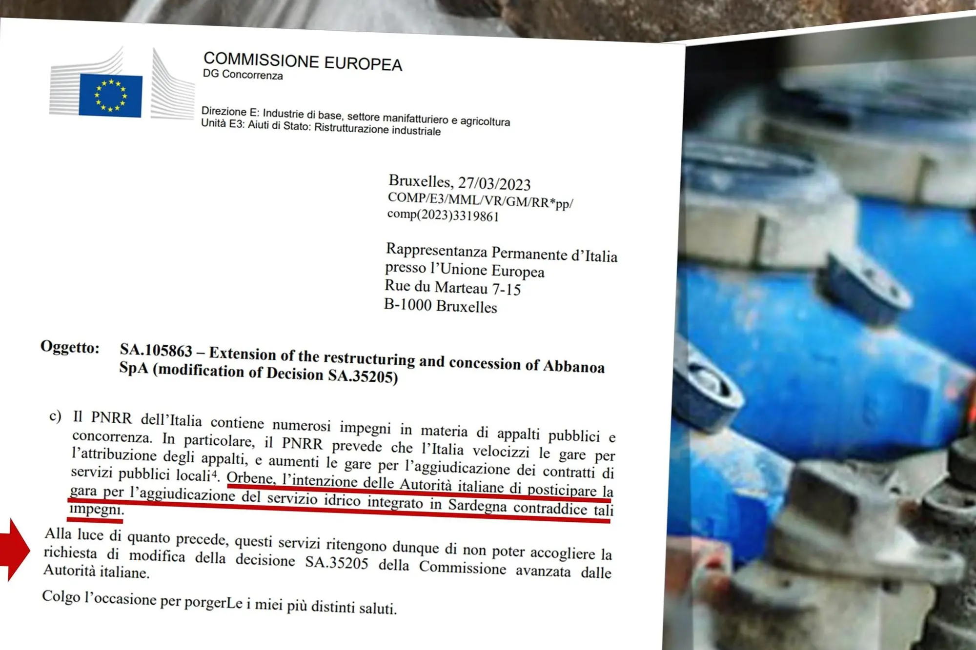 Il documento dell'Europa: state violando gli accordi legati al Pnrr (L'Unione Sarda)