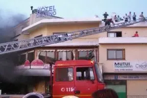 Arzachena: l'incendio all'hotel Delfino