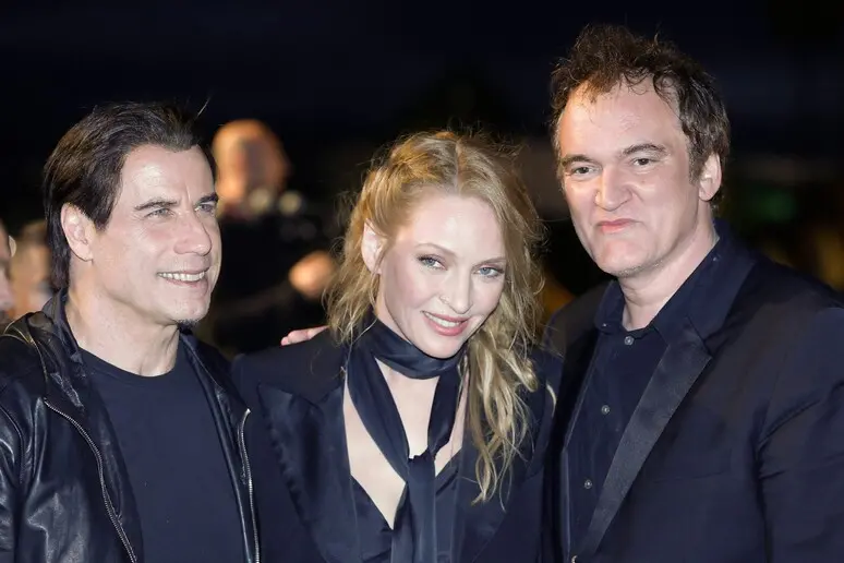 A destra il registra Tarantino (foto Ansa)