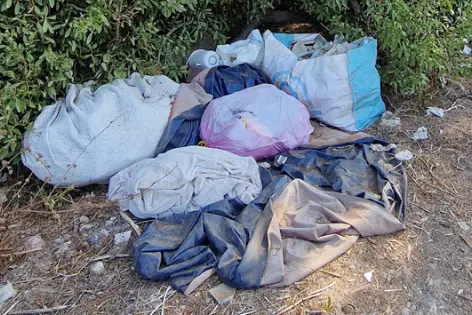 Le discariche a Platamona (foto concessa)