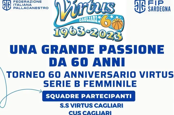 La locandina del torneo (immagine concessa dall'Ufficio Stampa della Virtus Cagliari)