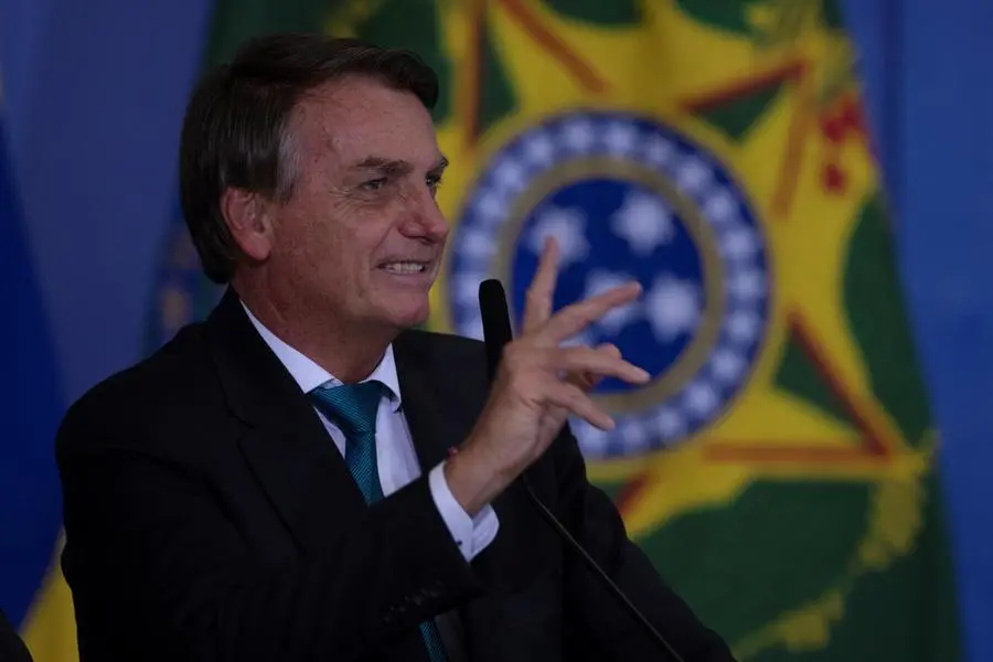 Il presidente brasiliano Jair Bolsonaro (Ansa-Epa)