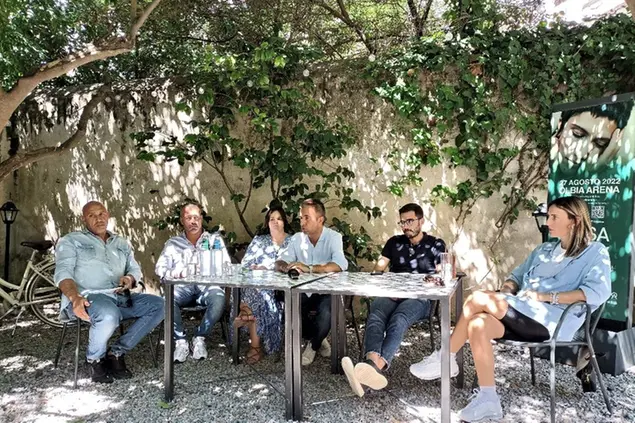 La presentazione a Olbia del concerto di Elisa (foto Ilenia Giagnoni)