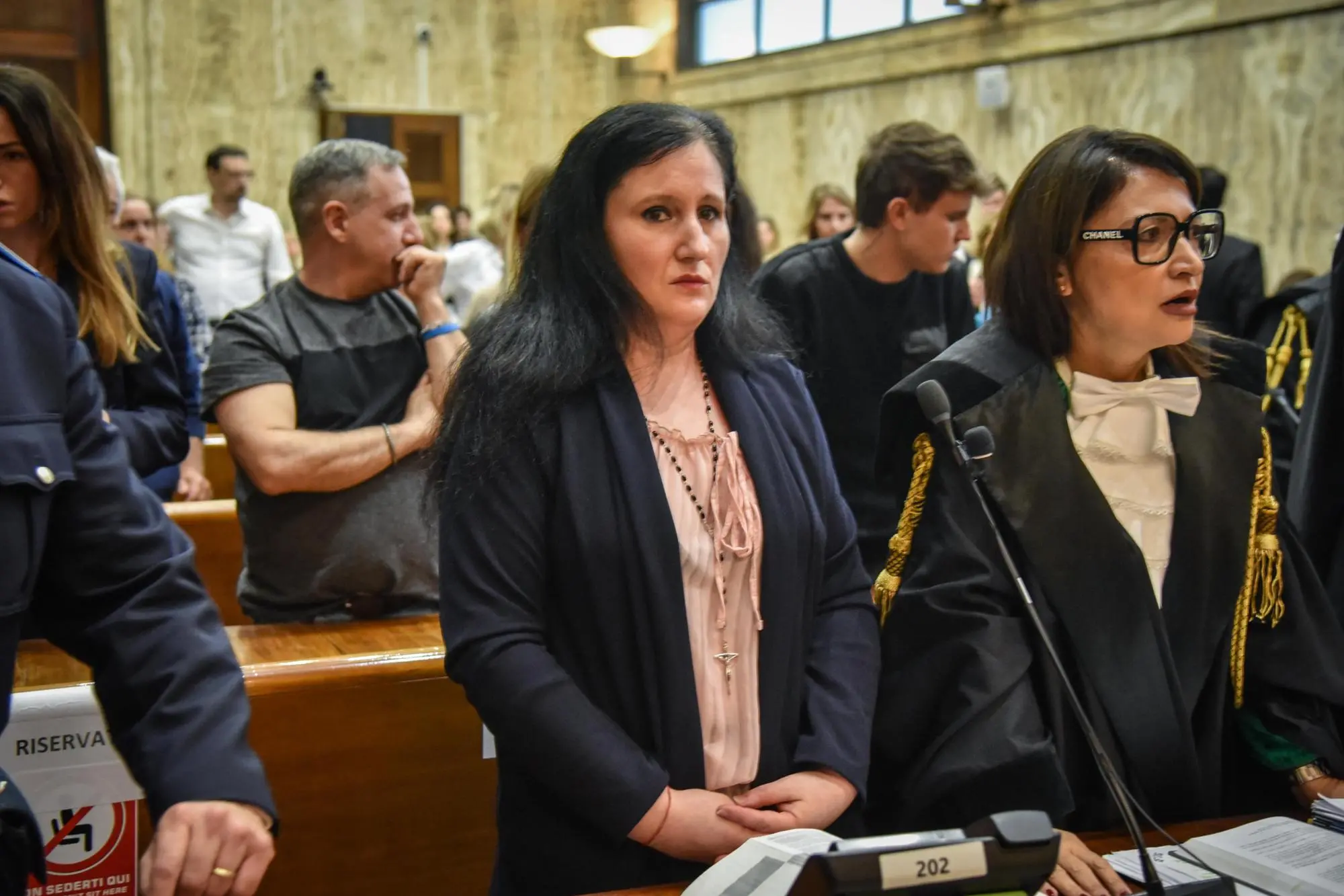 Alessia Pifferi durante l'udienza (foto Ansa)