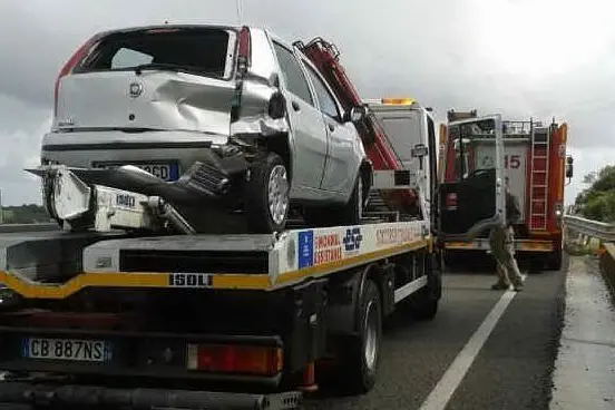 L'auto coinvolta nell'incidente