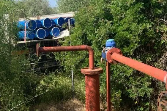 I lavori nel pozzo di Usini (foto concessa)