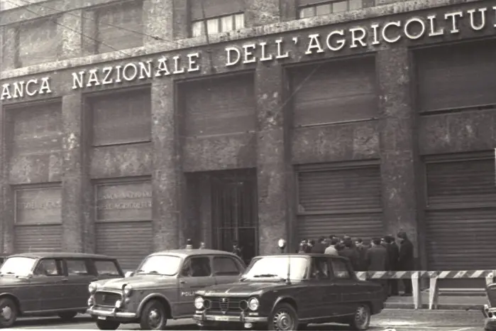 L'esterno della Banca Nazionale dell'Agricoltura