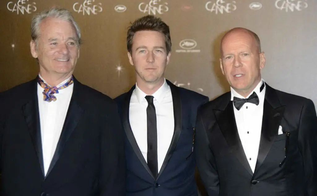 Con Bill Murray e Bruce Willis (Ansa)