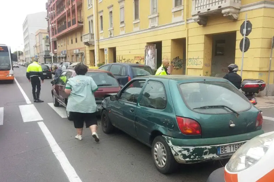 L'incidente in viale Sant'Avendrace