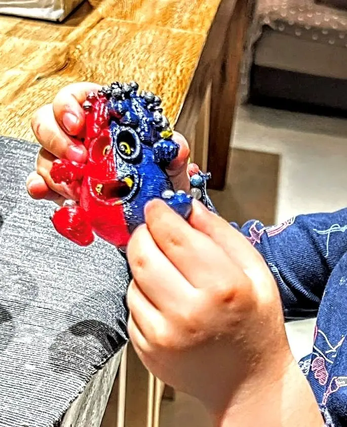 La variante rossoblu del gioco (foto concessa)