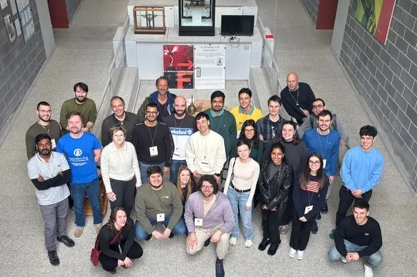 Il gruppo di giovani ricercatrici e ricercatori riunito alla Cittadella Universitaria (foto Lapenna)