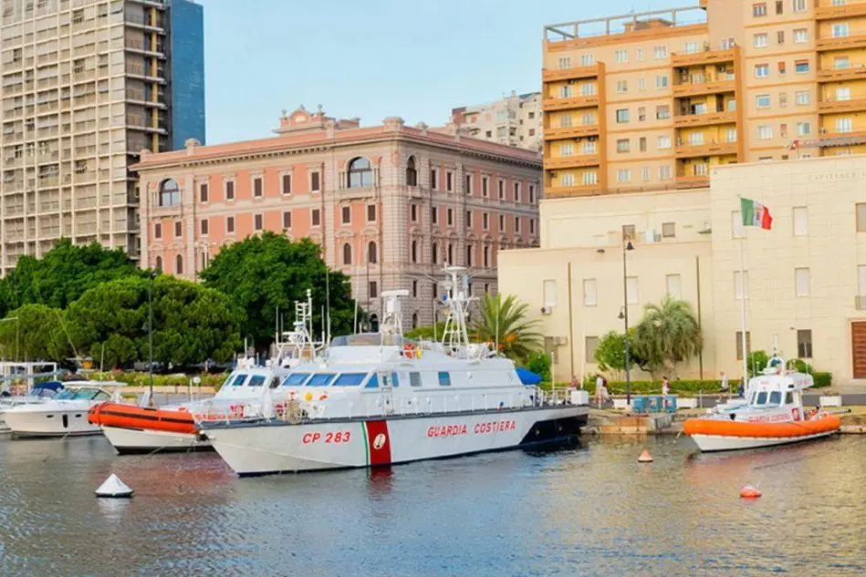 Guardia costiera a Cagliari