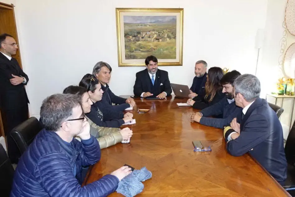 L'incontro a Villa Devoto (Ufficio Stampa Regione Sardegna)