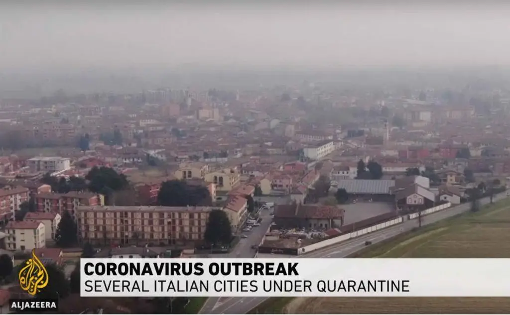 &quot;Numerose città italiane sono sotto quarantena&quot;: così Al Jazeera