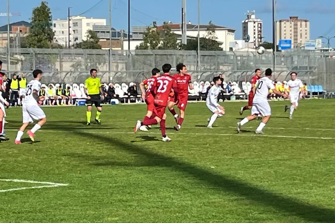 L’arbitro Saccà in azione nel match Olbia-Montespaccato (foto Ilenia Giagnoni)