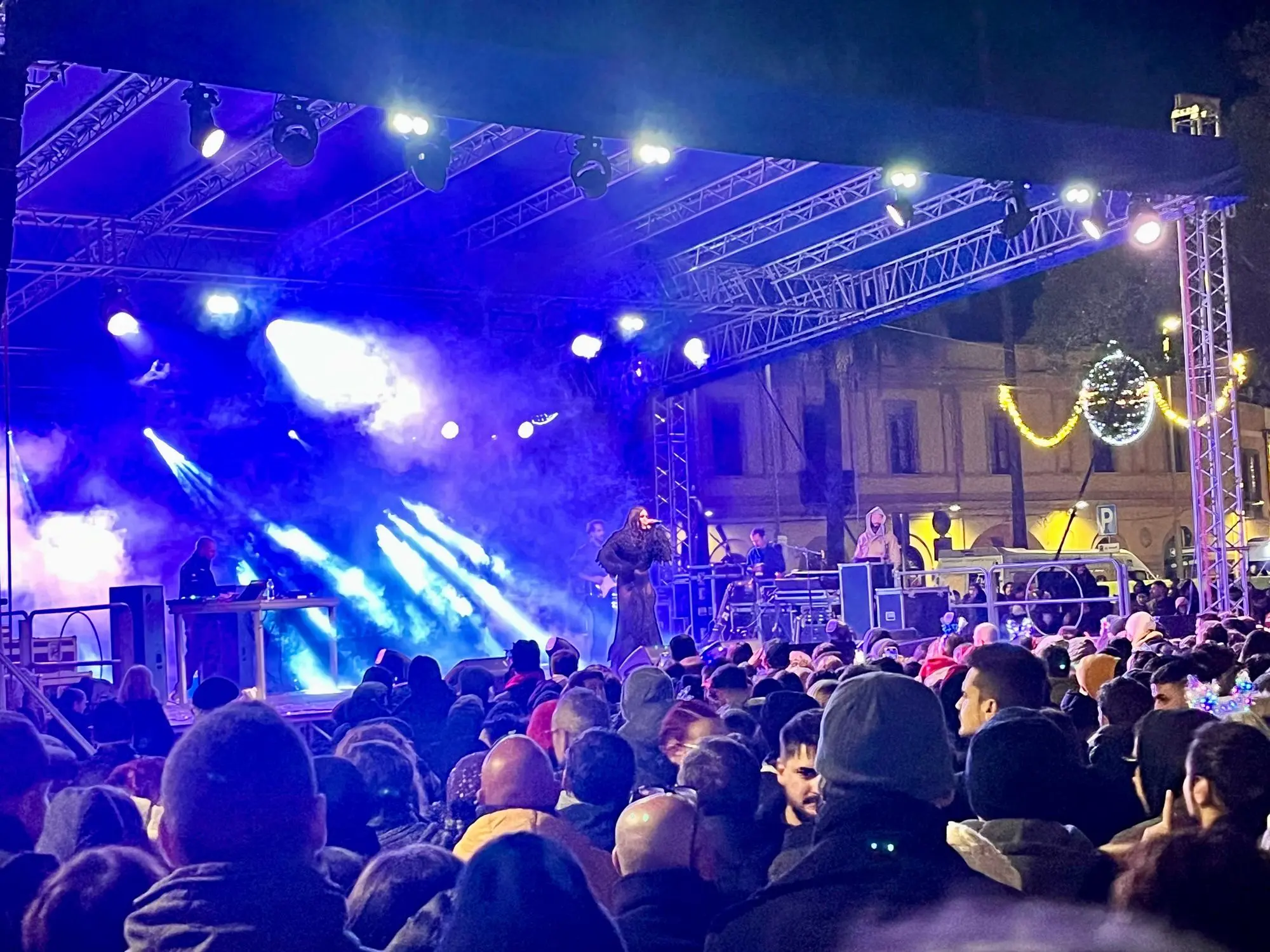 Un momento del concerto di Gaia (foto Guarna)