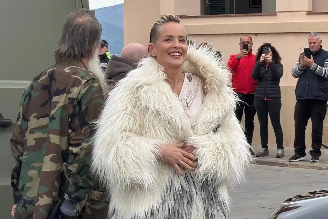 Sharon Stone ad Alghero (foto Fiori)