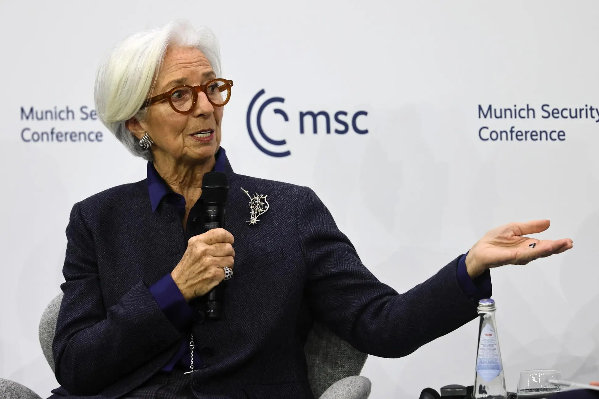 La presidente della Bce Christine Lagarde (Ansa)