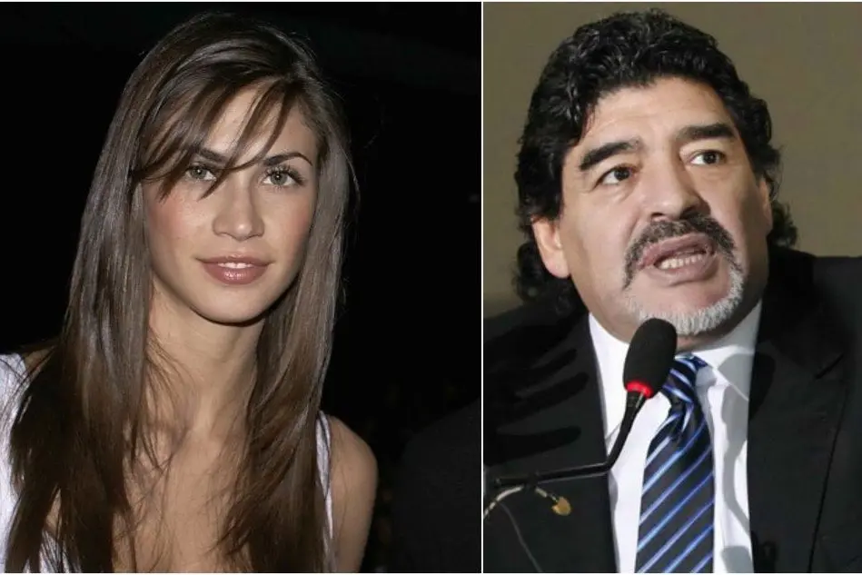 Melissa Satta e Diego Armando Maradona