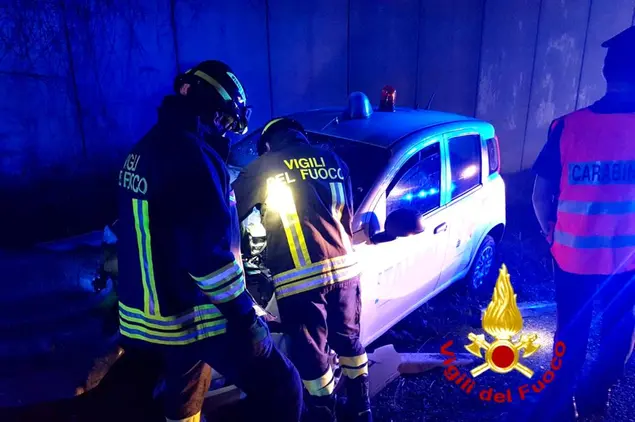 L'incidente (foto Vigili del fuoco)