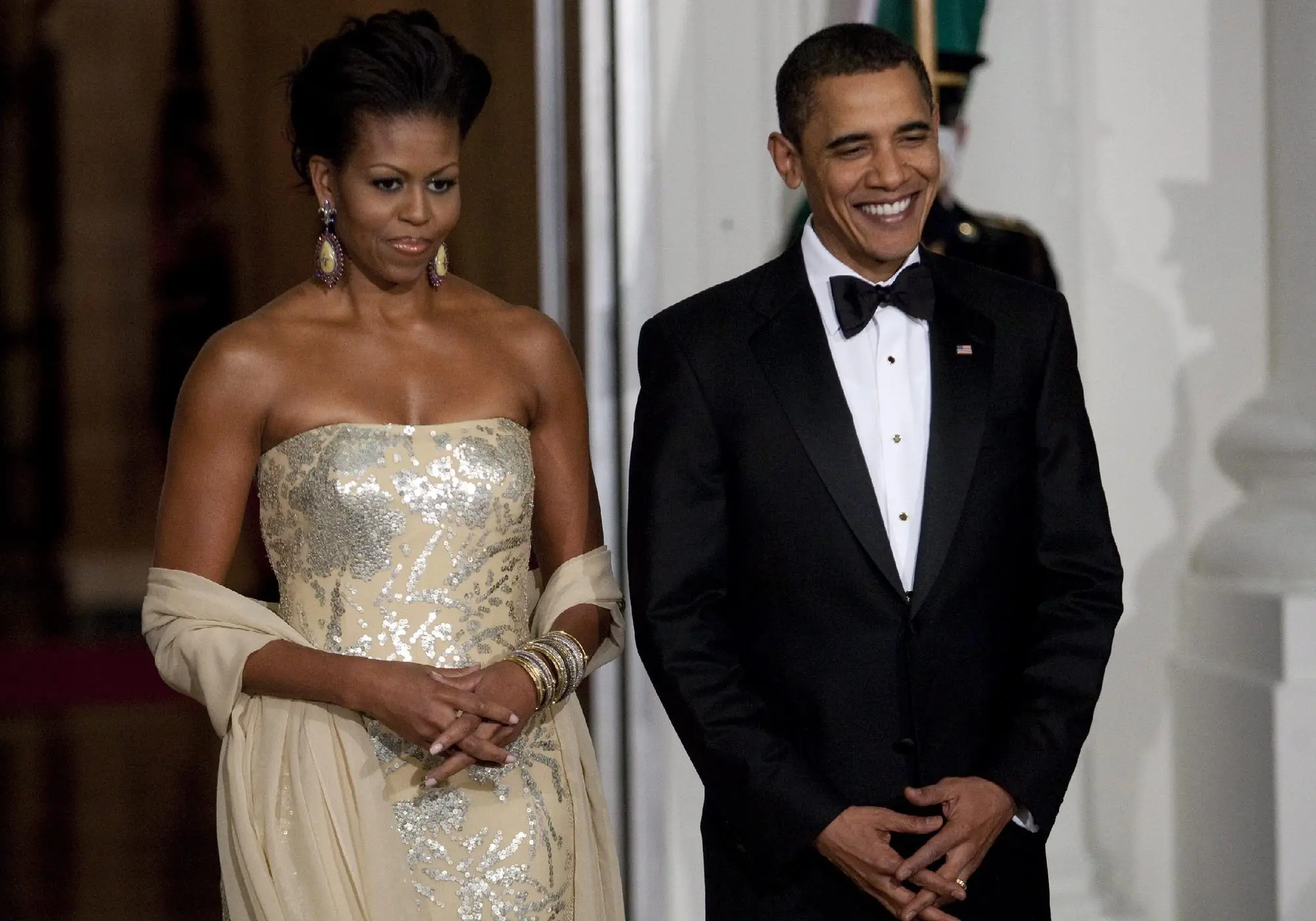 Michelle e Barack Obama nel 2009 (Ansa)