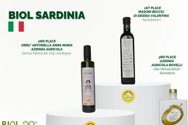 Il podio dei tre oli sardi