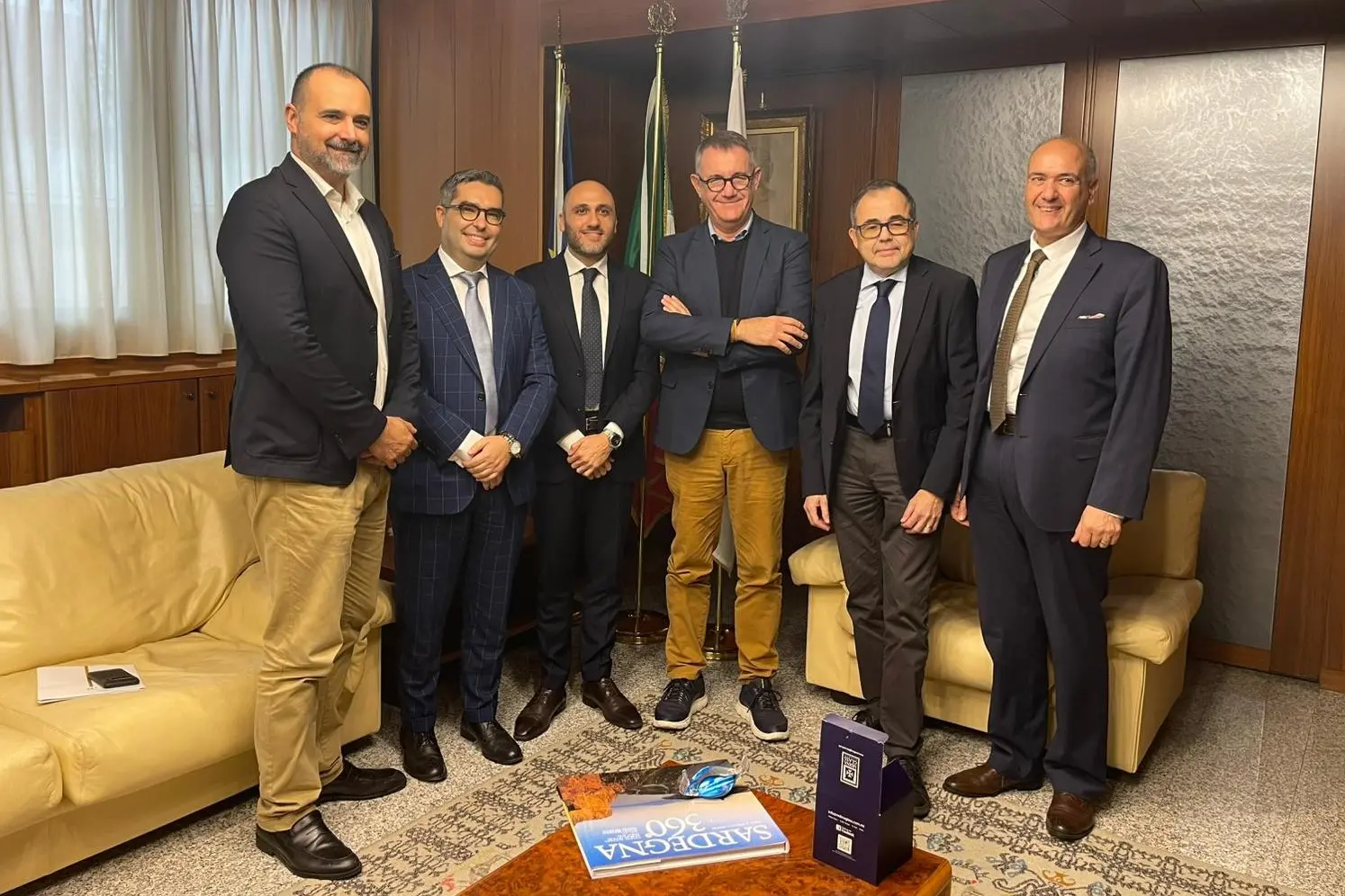 L'incontro fra Olaf McKay, sindaco di La Valletta, e Piero Comandini, presidente del Consiglio regionale