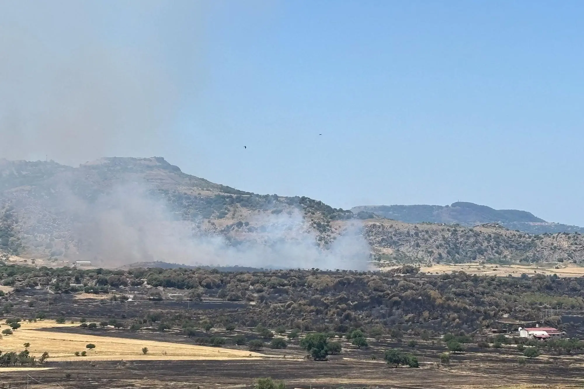 Il fuoco oggi a Bonorva