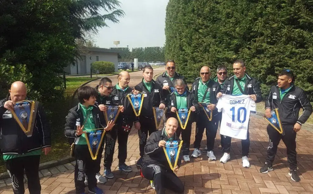 I ragazzi dell'associazione sono arrivati a Bergamo per partecipare alla Coppa delle Coppe, torneo di calcio a 5