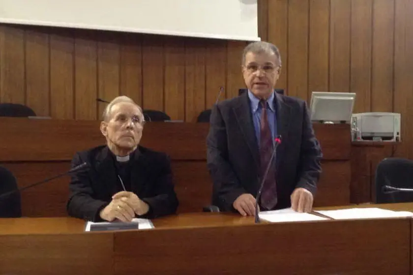Il vescovo Sanna e il sindaco Tendas