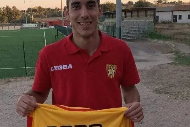 Stefano Oppo, centrocampista del Ghilarza (foto Serafino Corrias)